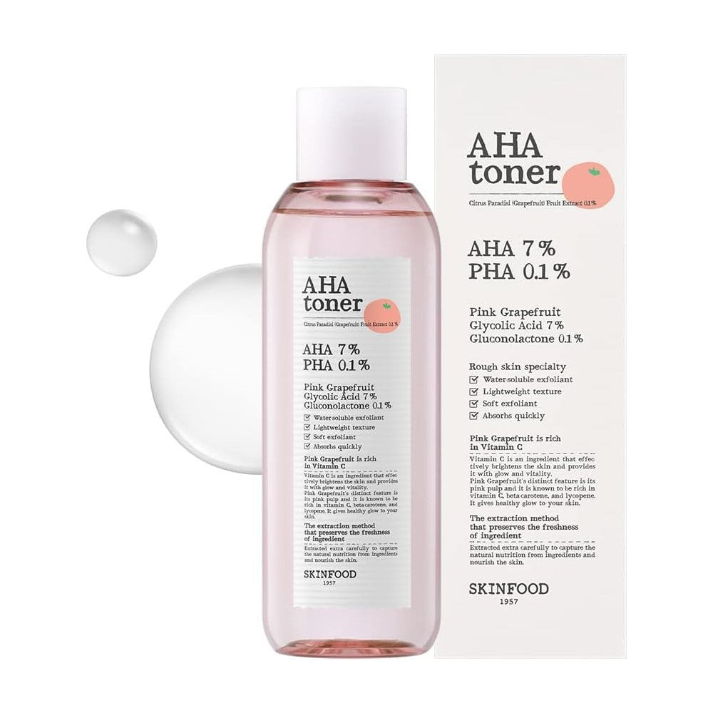 Skinfood Pink Grapefruit AHA Toner, 200ml (Exp 10/26)