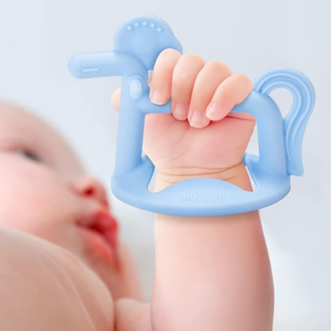 Moyuum Silicone Baby Wristband Teether Gift Set (2 Teethers + 1 Case) - 5 Designs - Pupsik Singapore