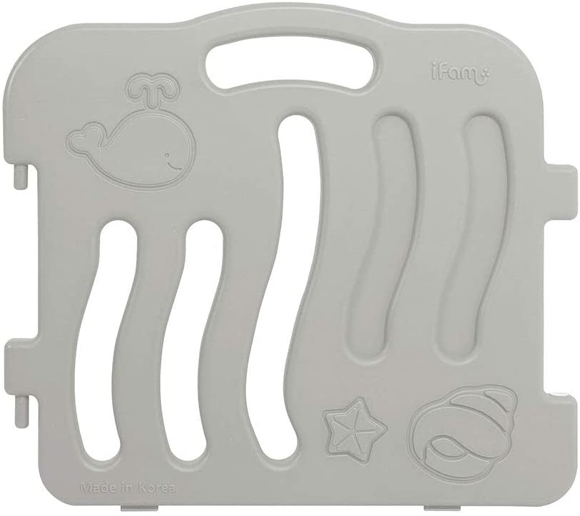 IFAM Shell Baby Play Yard & Door (10pc) - (198 x 133 cm) - Grey/White