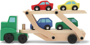 Melissa & Doug Car Carrier Truck & Cars Wooden Toy Set