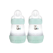 MAM Easy Start Anti-Colic Milk Bottle, 2 x 160ml (3 Colours Assorted)