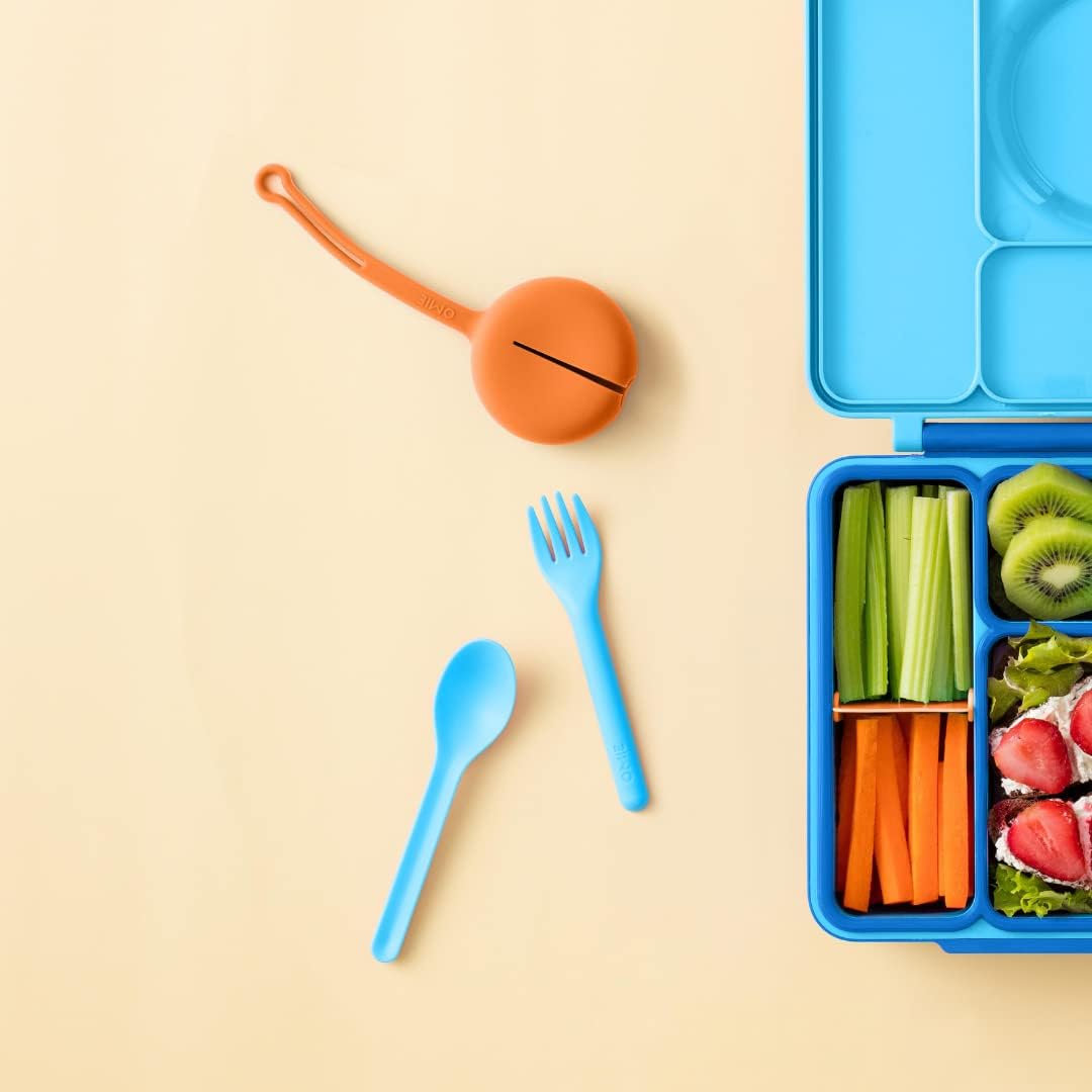 OmieBox OmiePod Utensil Refill, 3 Pairs of Fork & Spoon Set (2 Colors)