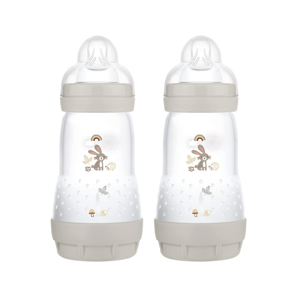 MAM Easy Start Anti-Colic Milk Bottle, 2 x 260ml (3 Assorted Colours) - Pupsik Singapore