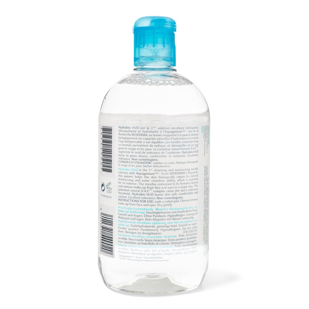 Bioderma Hydrabio H2O Make-up Removing Micellar Solution, 500ml - Exp 08/27