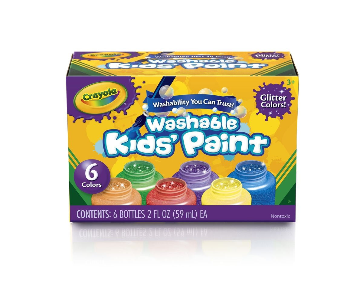 Crayola Washable Kids Glitter Paint (6pc)