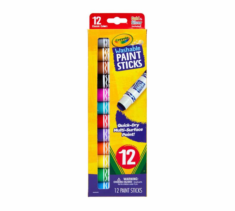 Crayola Washable Paint Sticks, 12pk