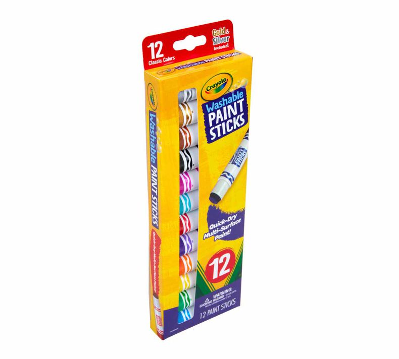 Crayola Washable Paint Sticks, 12pk