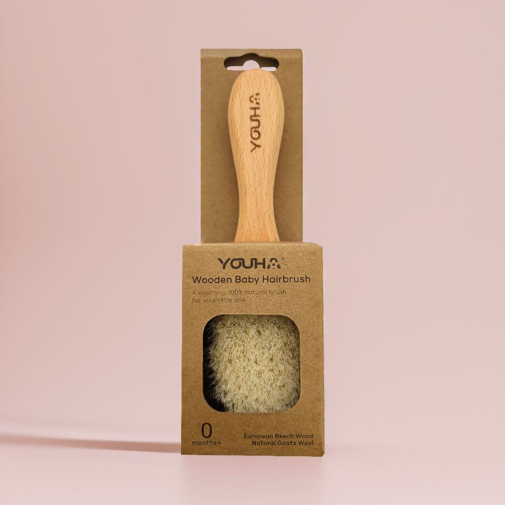 Youha Wooden Goats Wool Baby Hairbrush