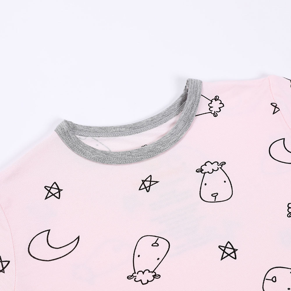 Baa Baa Sheepz Unisex Short Sleeve T-Shirt - Sweet Dreams Baa Baa Pink (4 Sizes)