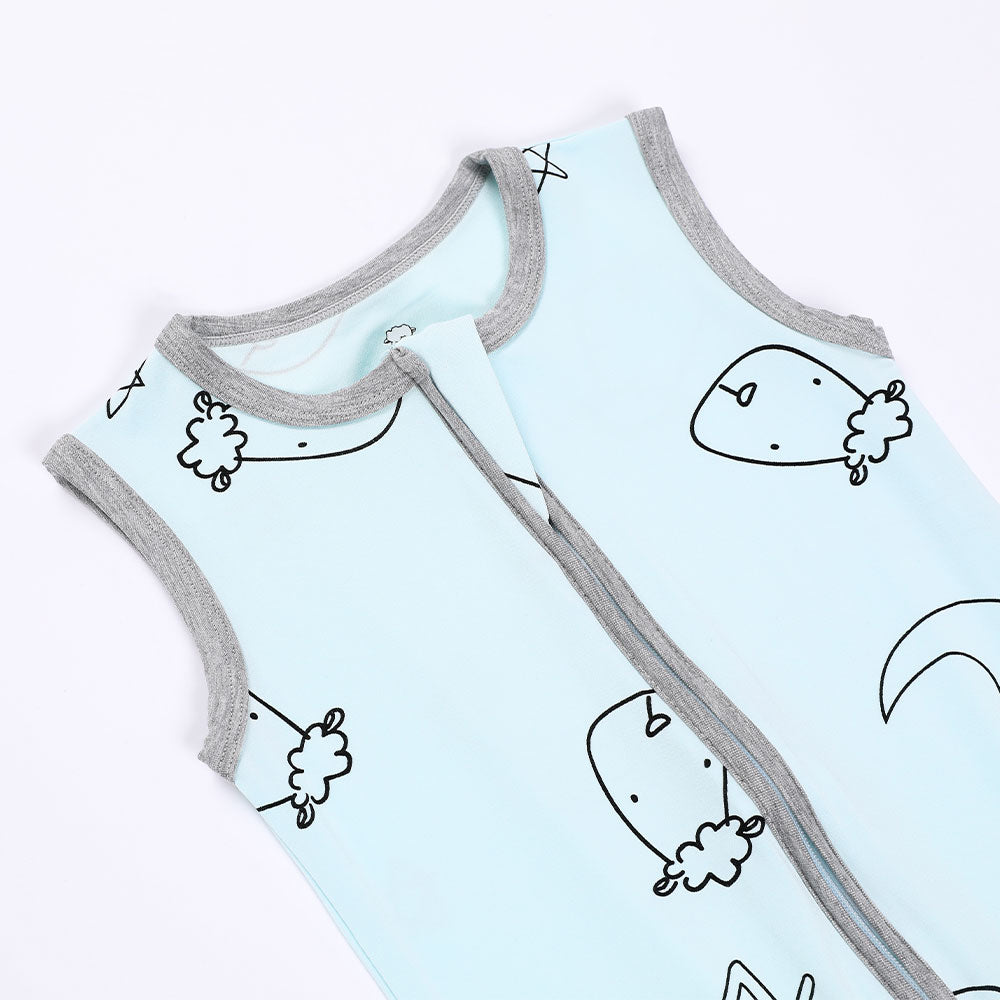Baa Baa Sheepz Wearable Blanket Zip Sleep Bag - Sweet Dreams Baa Baa Blue