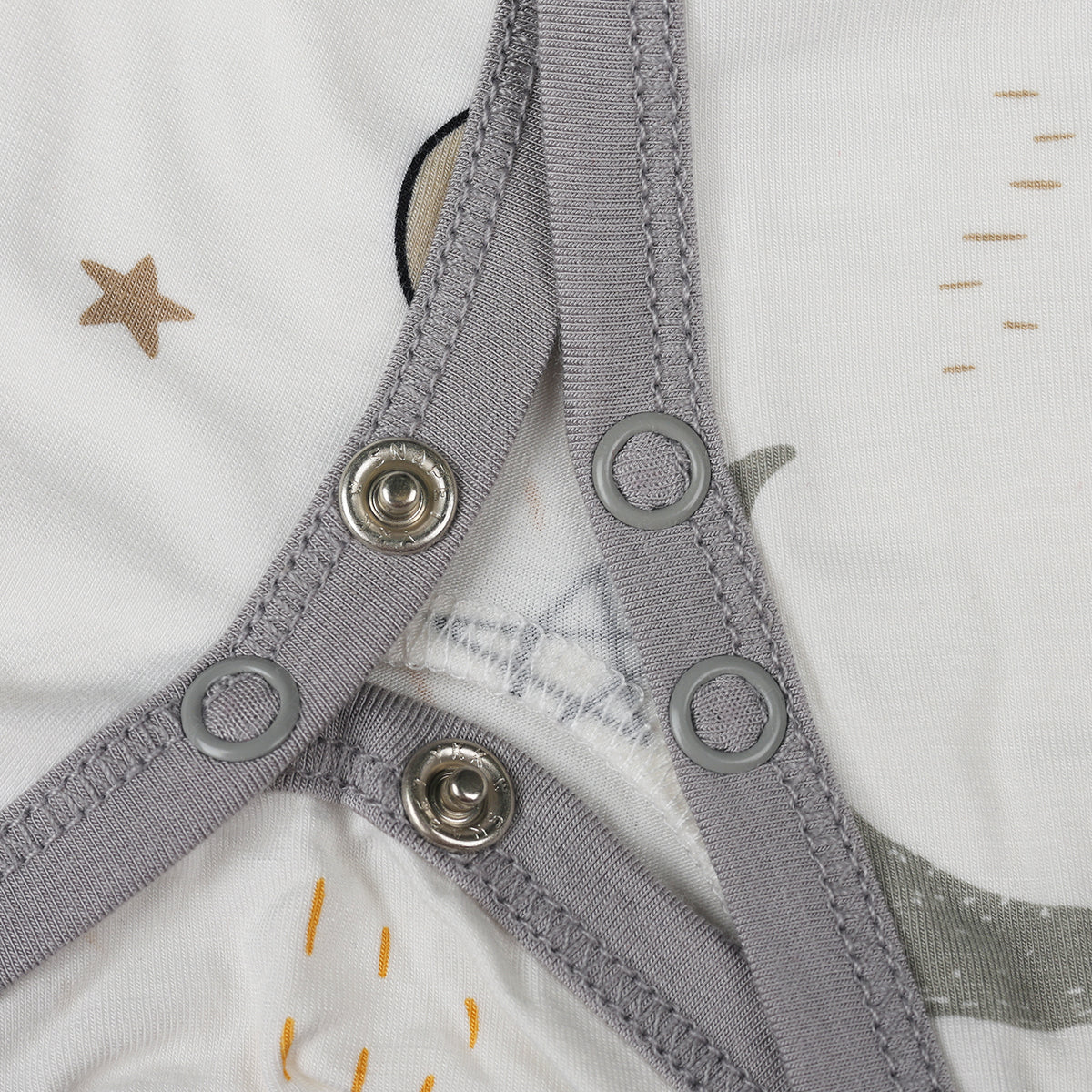 Baa Baa Sheepz Baby Middle Snap Romper - Goodnight Baa Baa