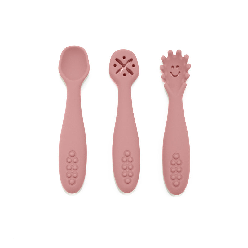 Biomom Self-Feeding Pre-Spoons, 3pk (5 Colours) - Pupsik Singapore