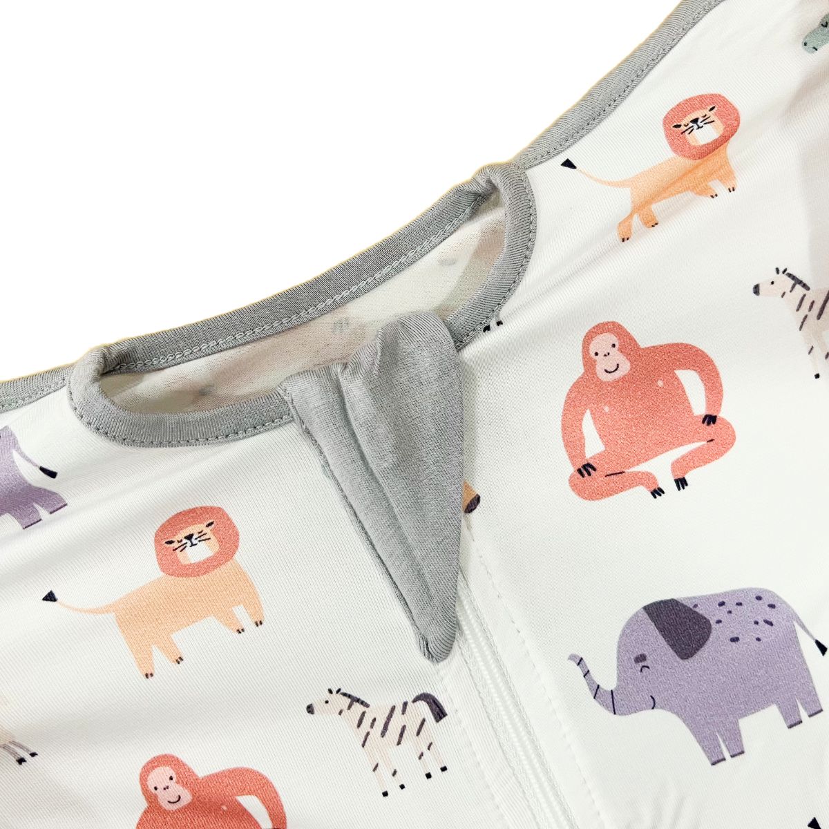 A, Apple Pie Bamboo Swaddle Wearable Blanket - Safari Slumber (3 Sizes)