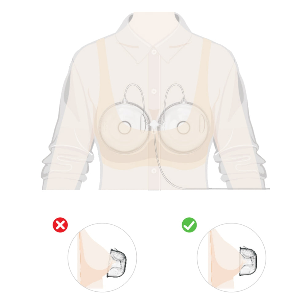 Youha Express Handsfree Collection Cups Set for Medela/Spectra/Cimilre (2 Sizes) - Pupsik Singapore