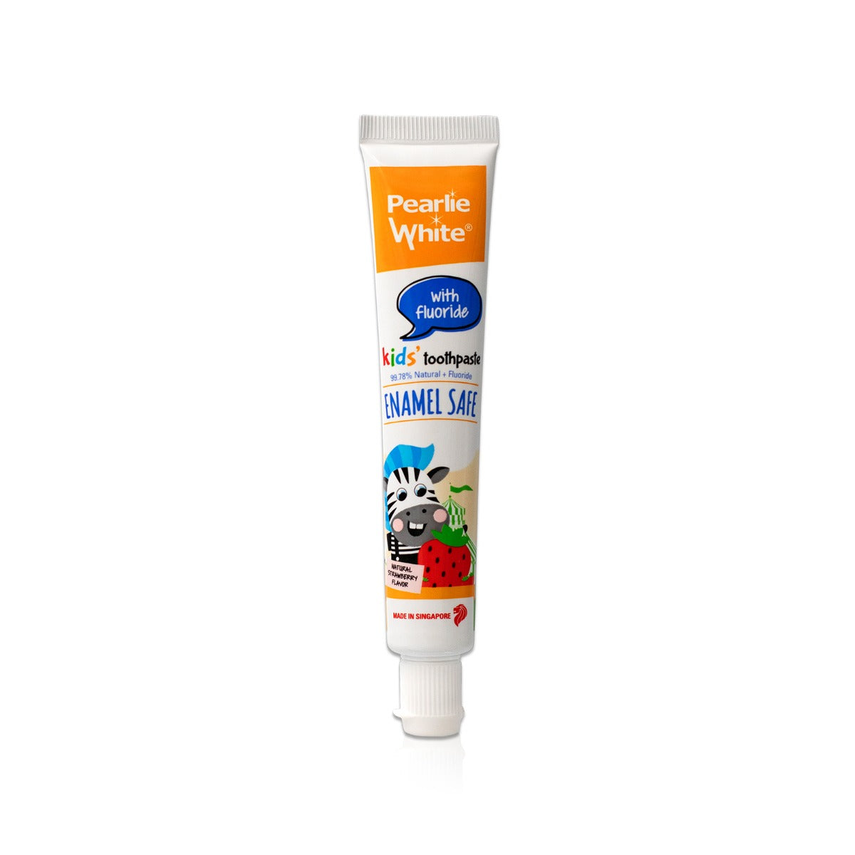 Pearlie White Enamel Safe Kids’ Fluoride Toothpaste (Strawberry) 45g - exp 02/27