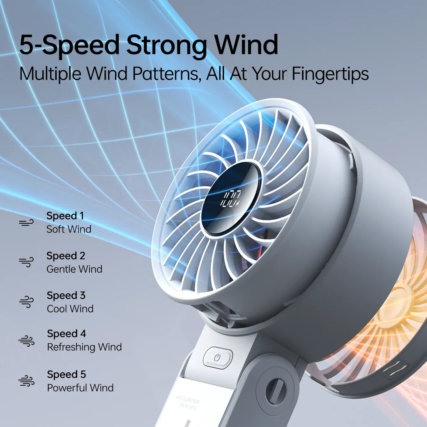 JisuLife Handheld Fan Life 7, 5000mah (3 Colors)