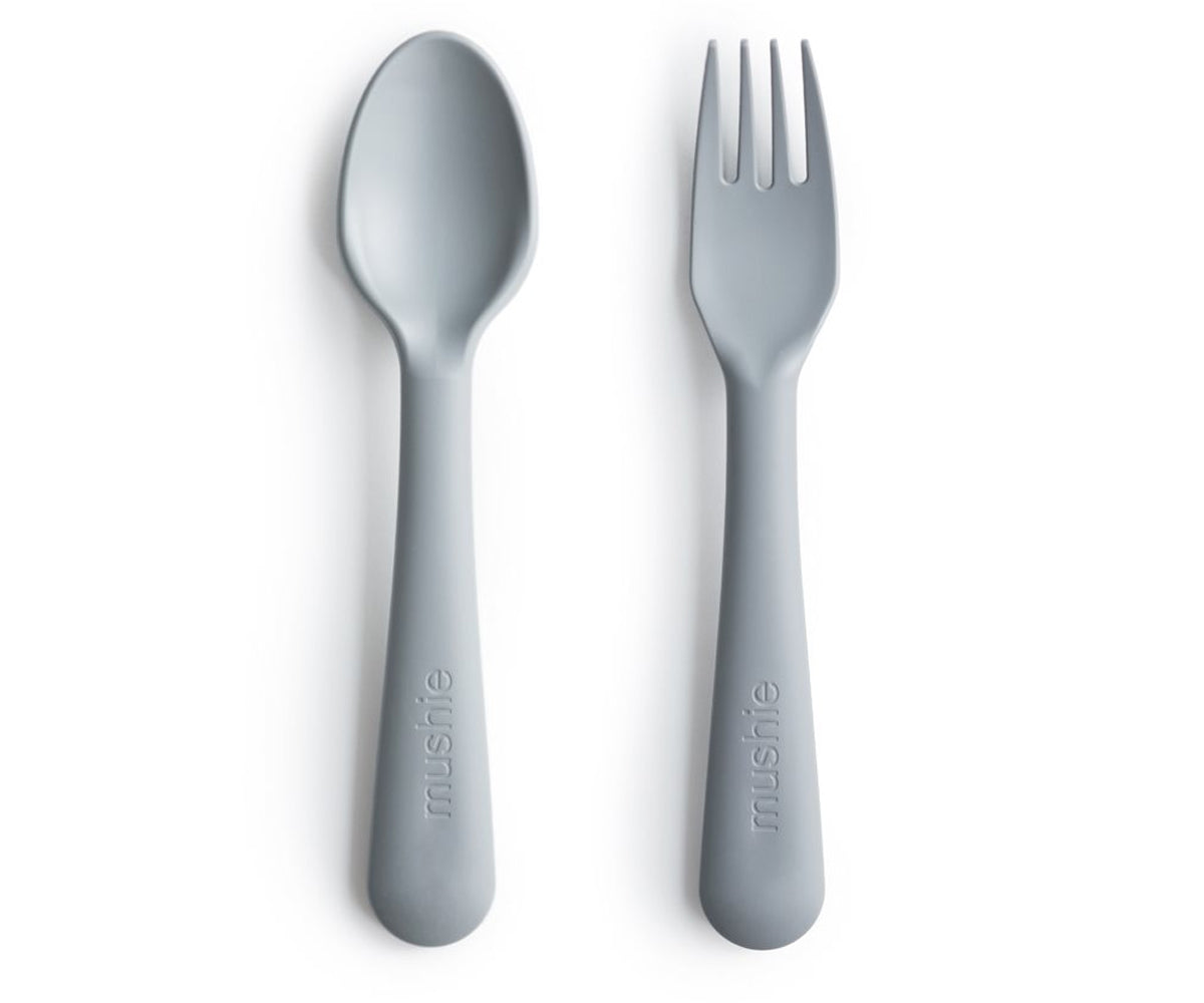 Mushie Baby Fork and Spoon Set (12 Colors)
