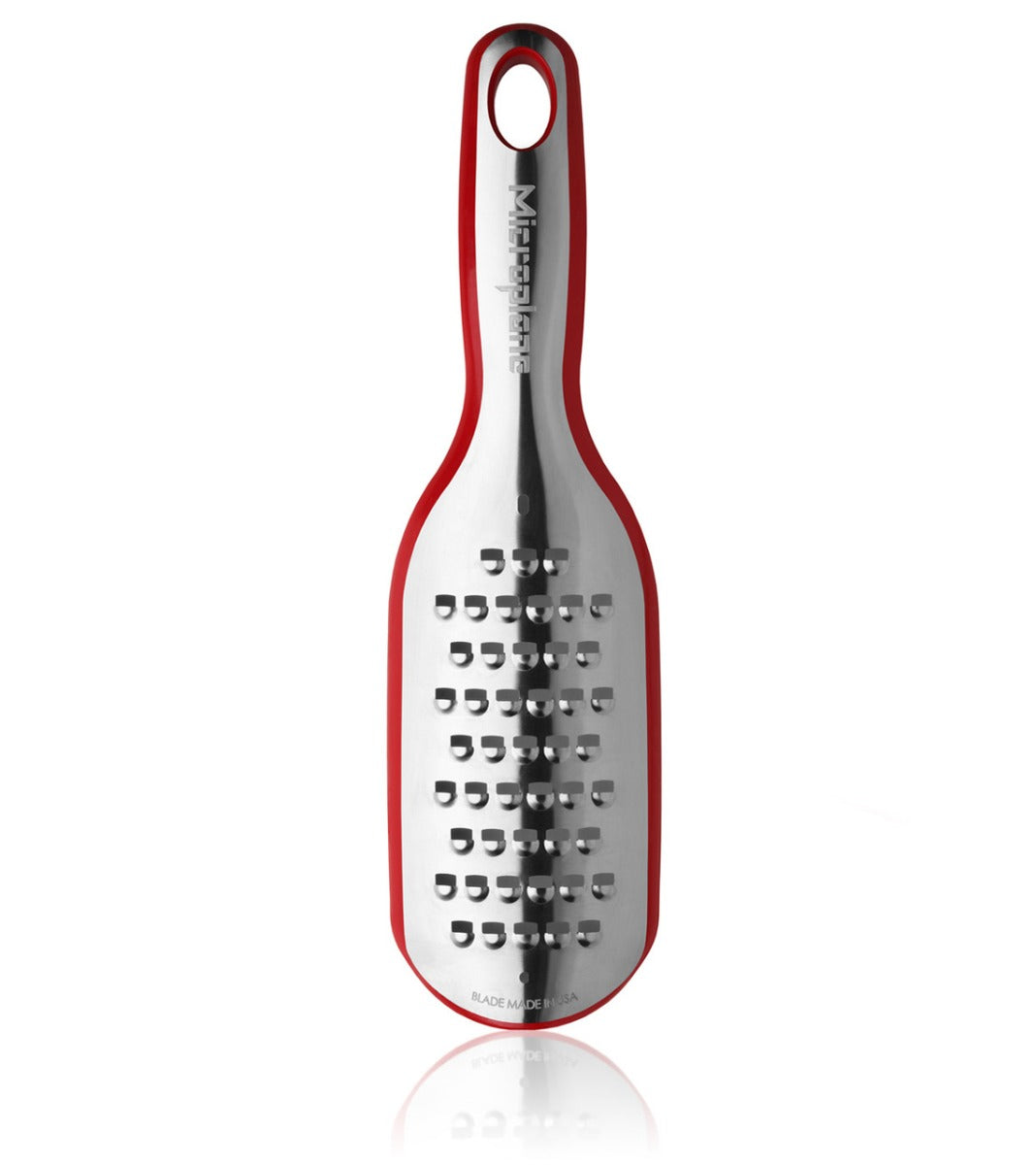 Microplane Elite Extra Coarse Cheese Grater with Catcher - Red