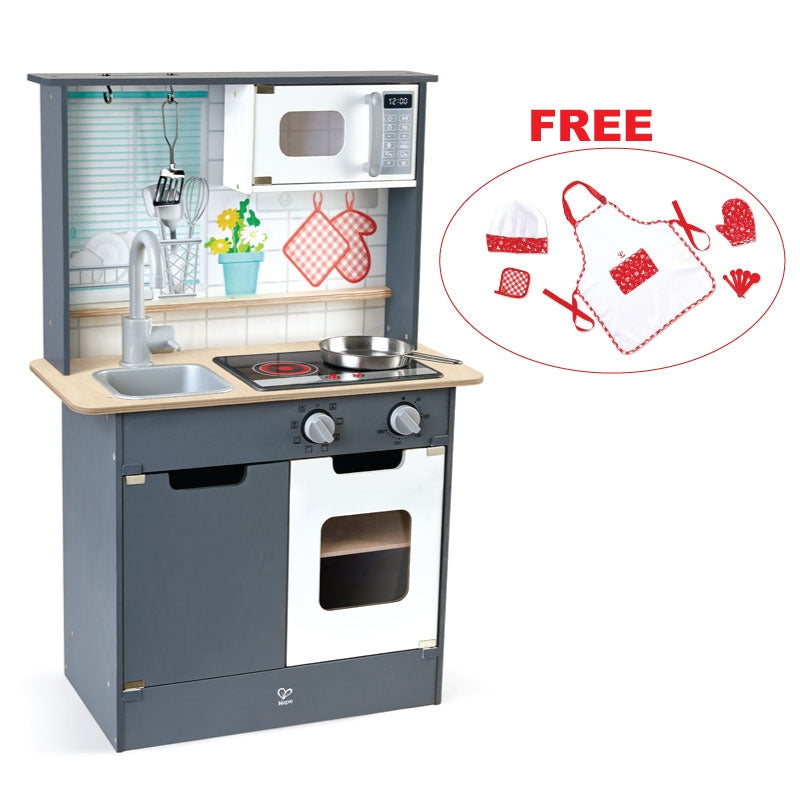 Hape Kitchen with Light and Sound - Grey