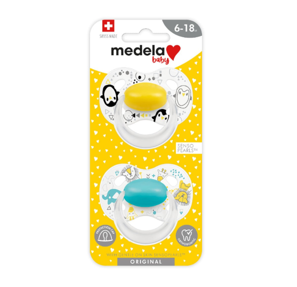 Medela Original Soother, 2pk - Unisex (2 Sizes) - Pupsik Singapore