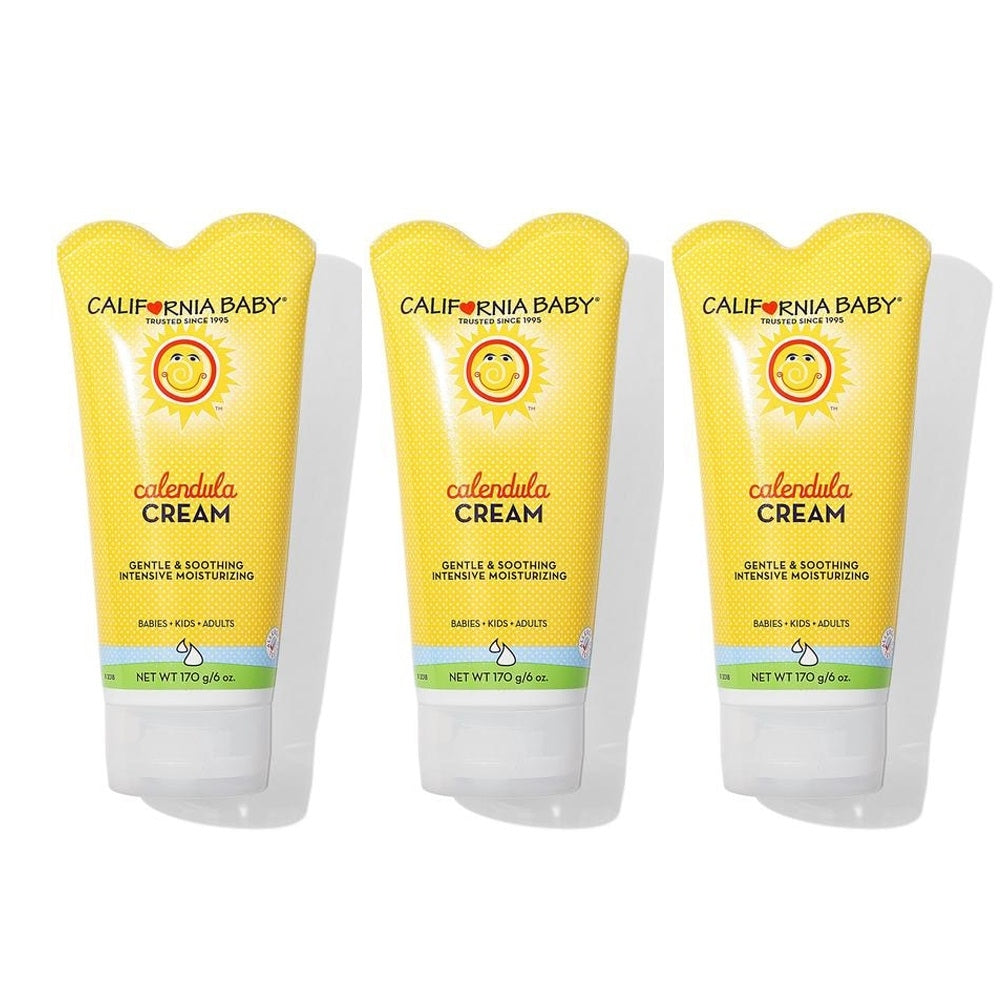 California Baby Calendula Cream Tube, 6oz (3-pack) - Exp 12/27