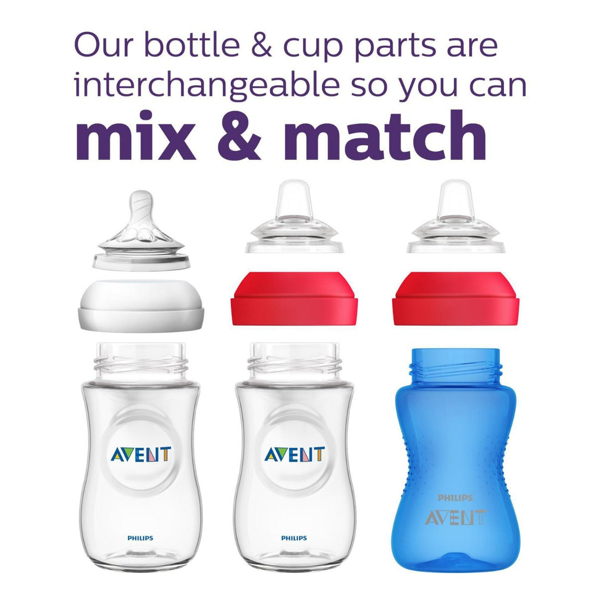 Philips Avent My Grippy Spout Cup, 10oz (2pk) - Pink/Purple