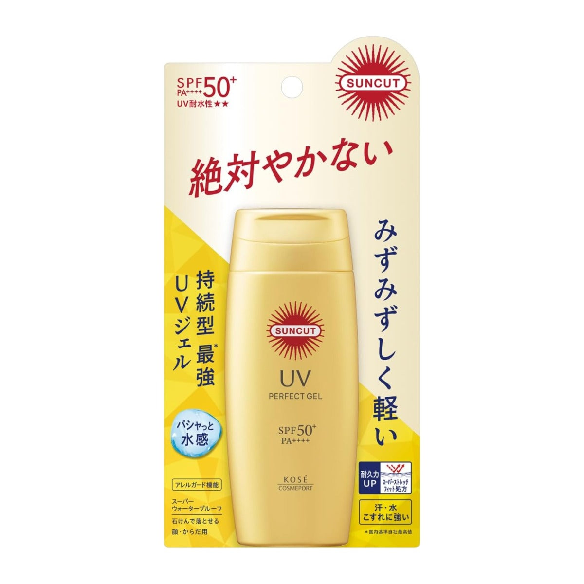 Kose Suncut Perfect UV Gel Sunscreen SPF50+ PA++++, 80g (Exp 02/28)