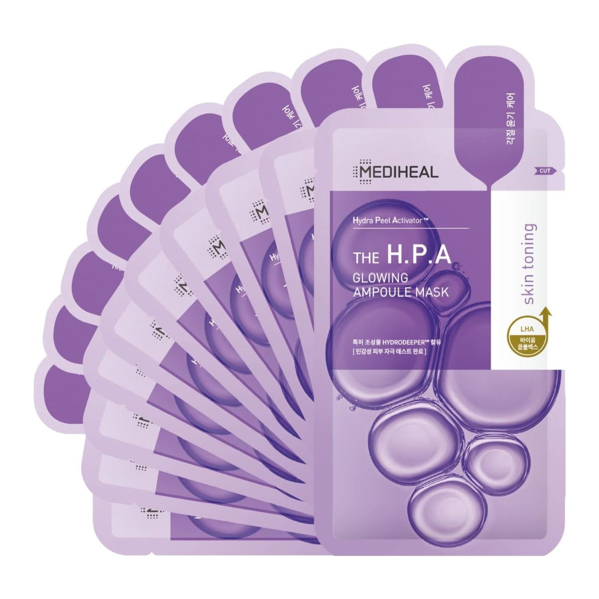 Mediheal THE H.P.A Glowing Ampoule Mask, Pack of 10 (Exp 02/27)