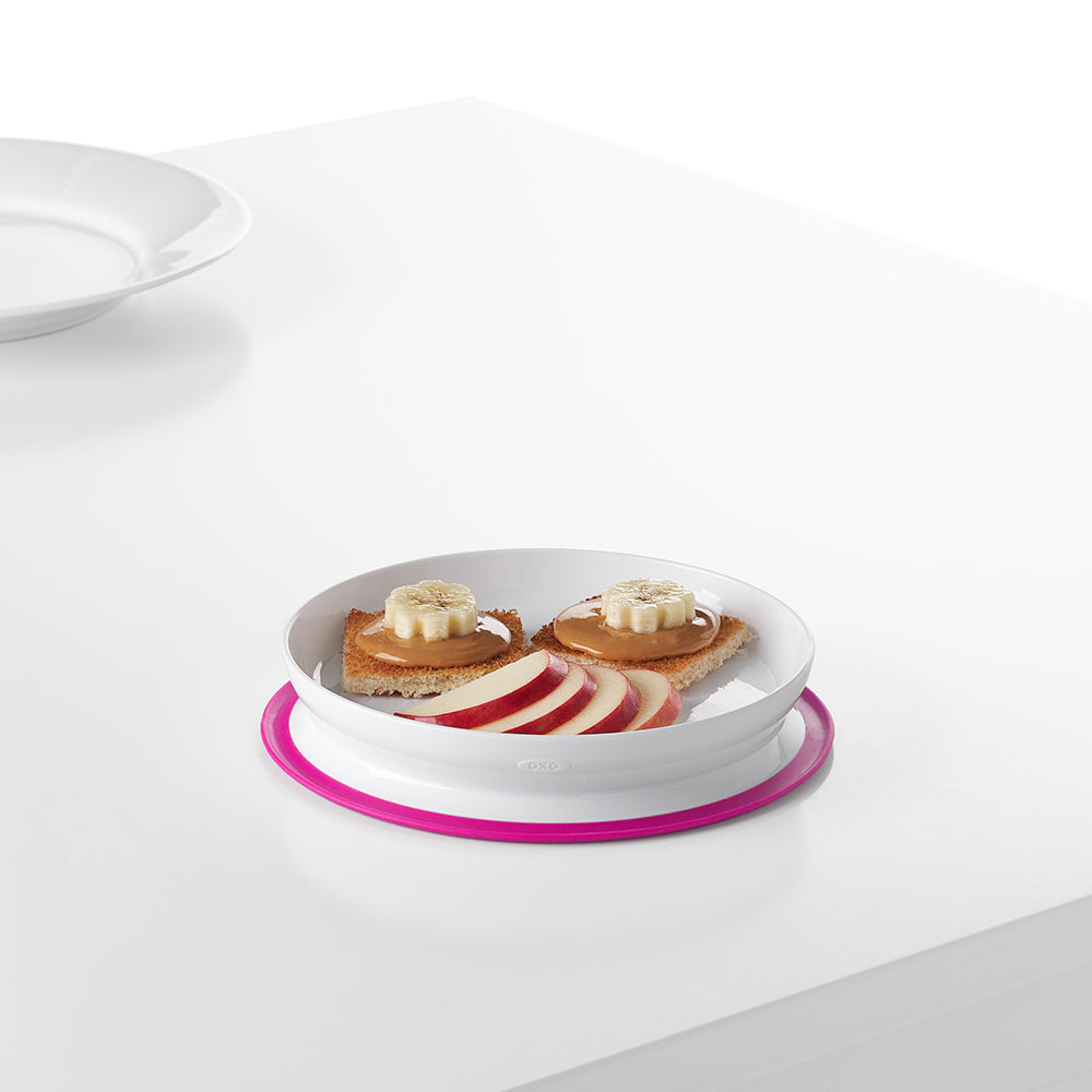OXO Tot Stick & Stay Suction Plate (2 Colors) - Pupsik Singapore