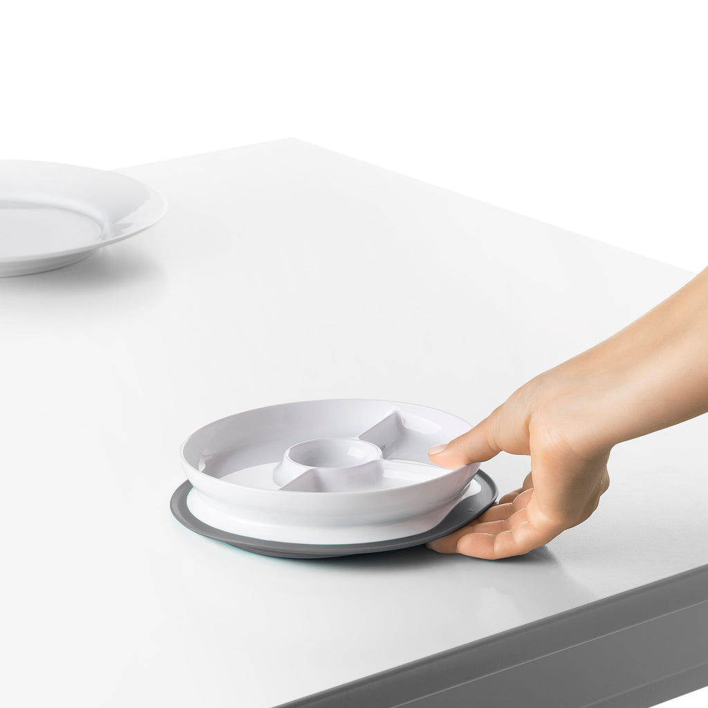 OXO Tot Stick & Stay Suction Divided Baby Plate (3 Colours)