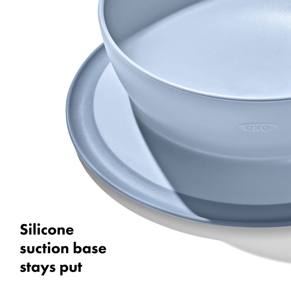 OXO Tot Stick & Stay Suction Baby Bowl (6 Colours) - Pupsik Singapore