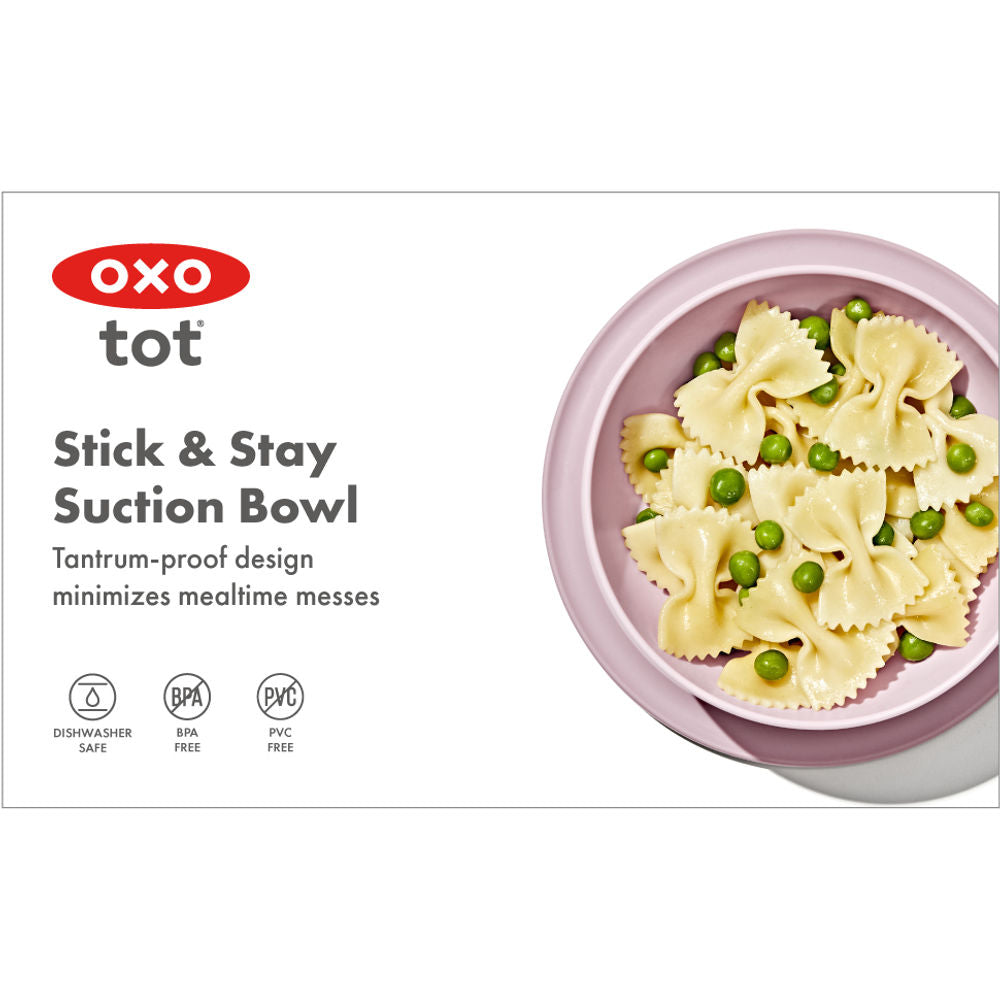 OXO Tot Stick & Stay Suction Baby Bowl (6 Colours) - Pupsik Singapore
