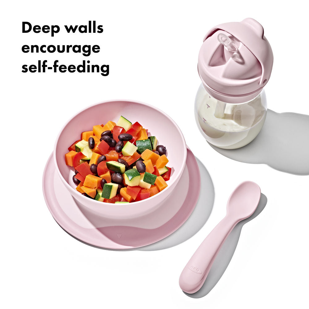 OXO Tot Stick & Stay Suction Baby Bowl (6 Colours) - Pupsik Singapore