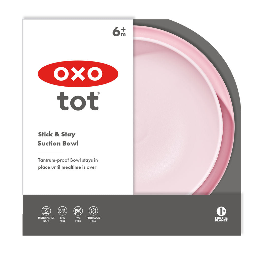OXO Tot Stick & Stay Suction Baby Bowl (6 Colours) - Pupsik Singapore