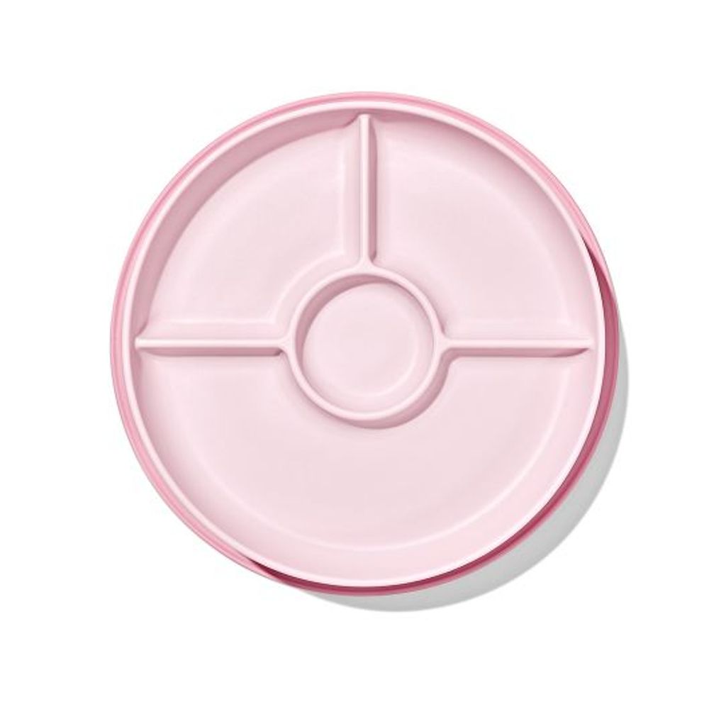OXO Tot Stick & Stay Suction Divided Baby Plate (5 Colours) - Pupsik Singapore