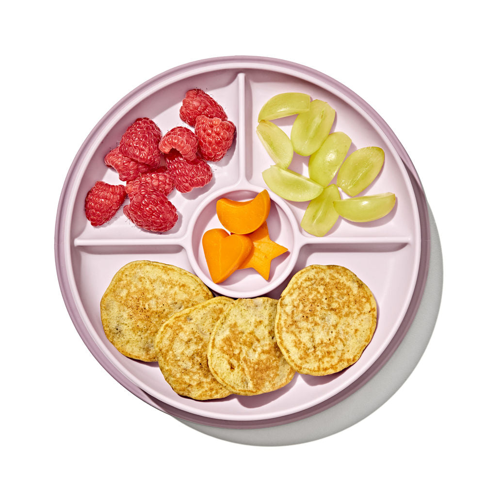 OXO Tot Stick & Stay Suction Divided Baby Plate (5 Colours) - Pupsik Singapore