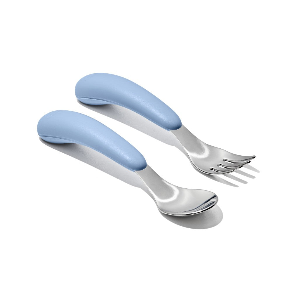 OXO Tot Fork & Spoon Set (6 Colours) - Pupsik Singapore
