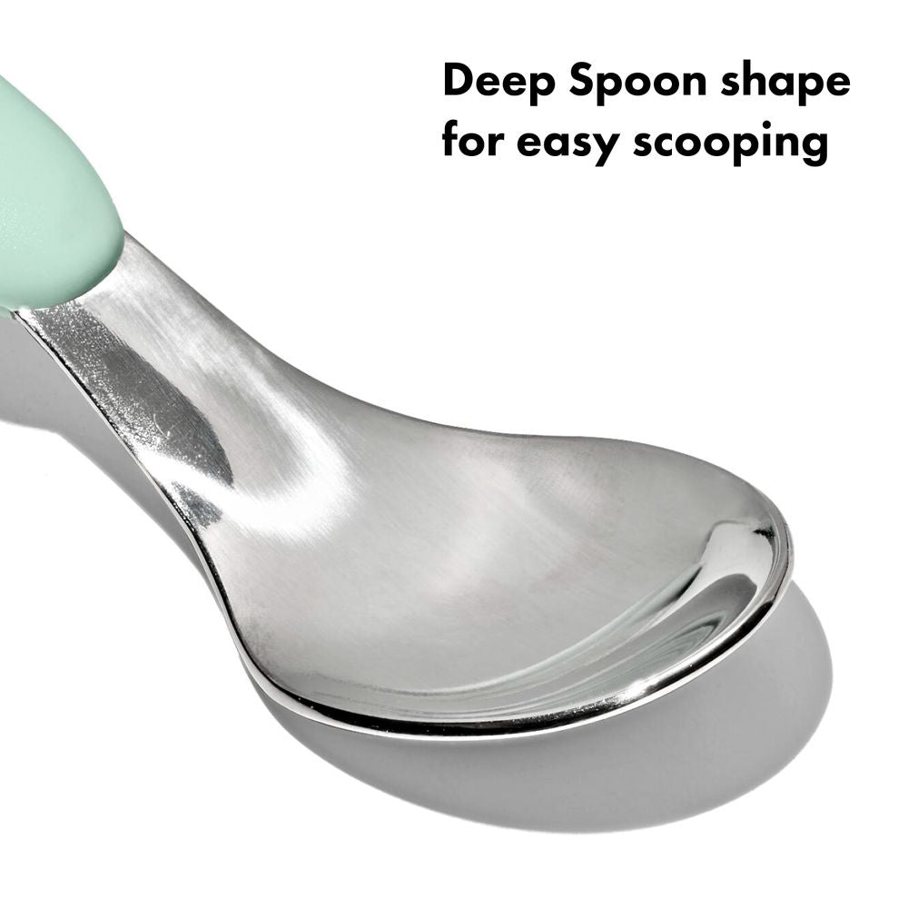 OXO Tot On-the-Go Fork and Spoon Set with Travel Case (7 Designs) - Pupsik Singapore