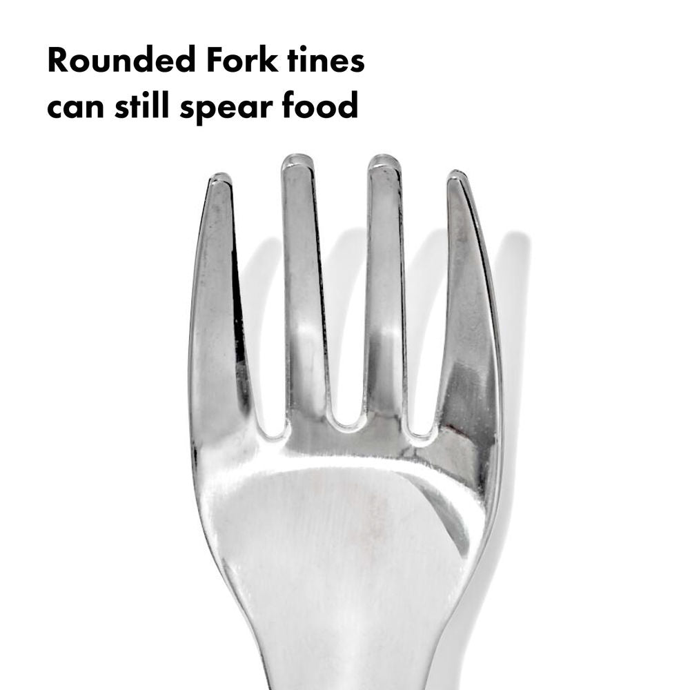 OXO Tot On-the-Go Fork and Spoon Set with Travel Case (7 Designs) - Pupsik Singapore