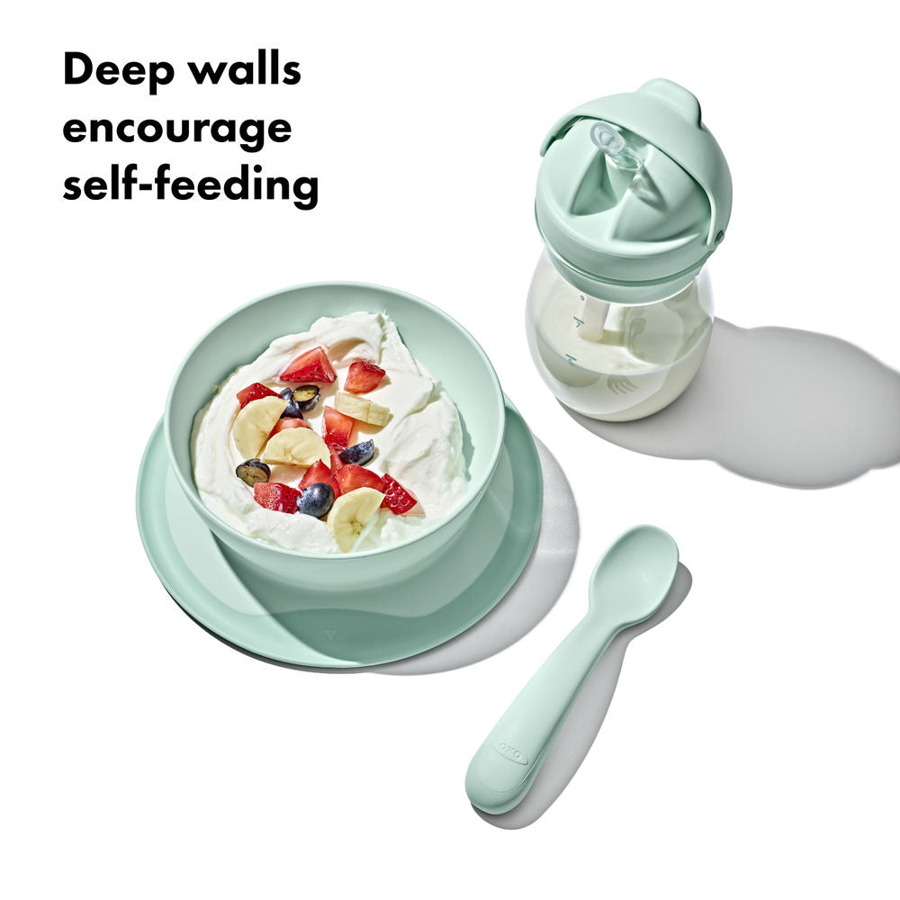 OXO Tot Stick & Stay Suction Baby Bowl (6 Colours) - Pupsik Singapore