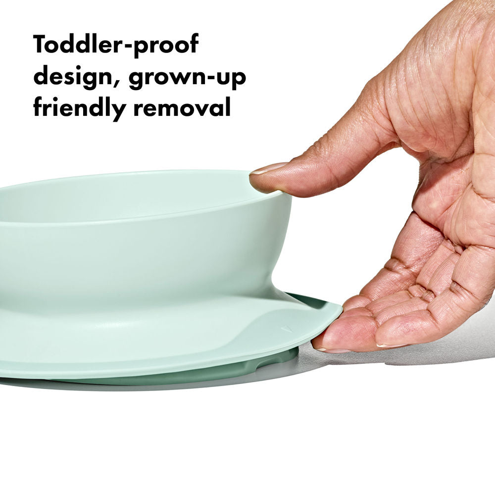 OXO Tot Stick & Stay Suction Baby Bowl (6 Colours) - Pupsik Singapore