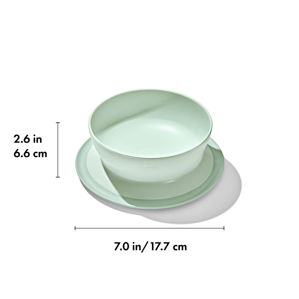 OXO Tot Stick & Stay Suction Baby Bowl (6 Colours) - Pupsik Singapore