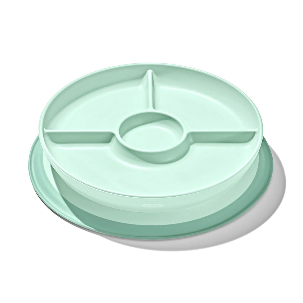 OXO Tot Stick & Stay Suction Divided Baby Plate (3 Colours)