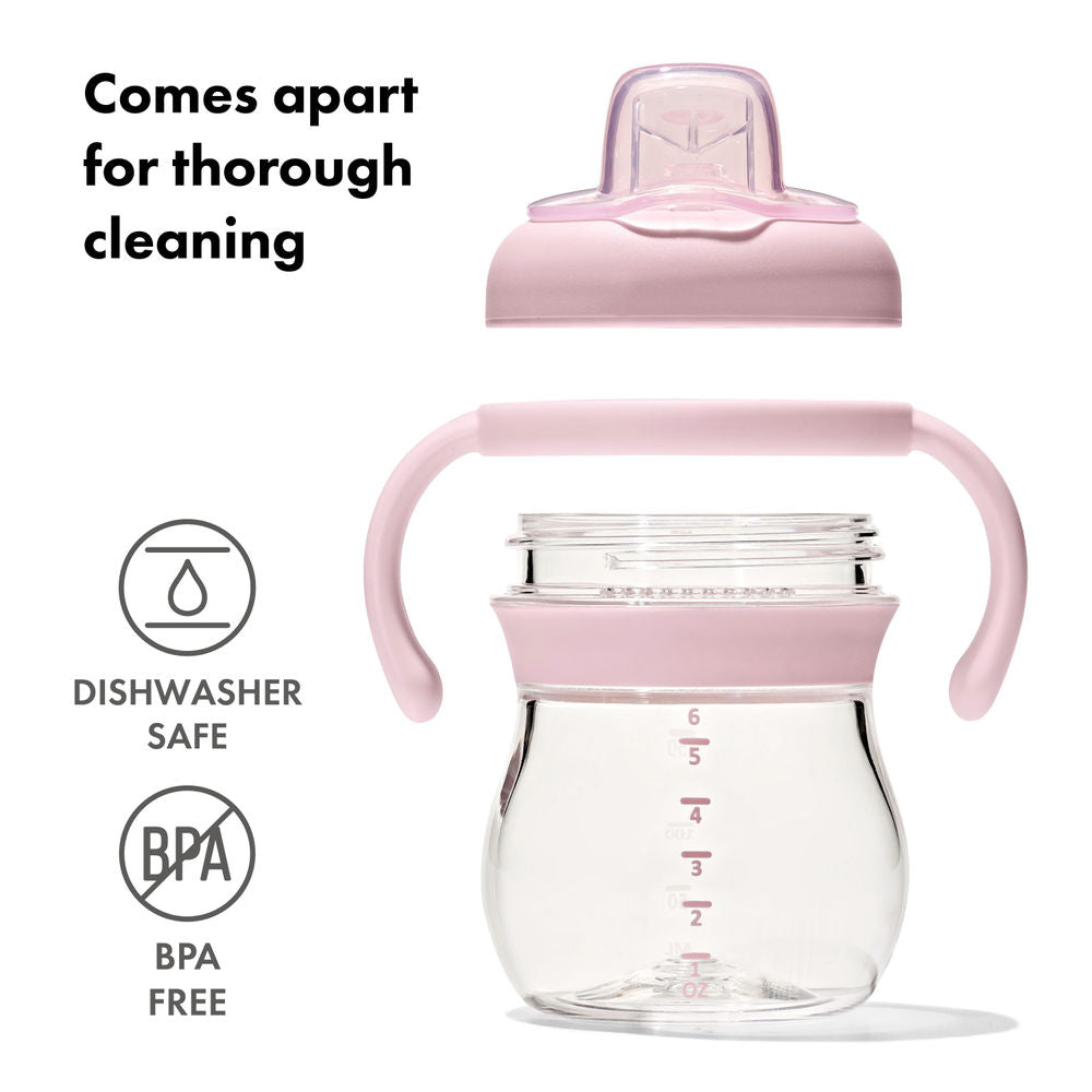 OXO Tot Grow Soft Spout Sippy Cup with Removable Handles, 6oz (5 Colours) - Pupsik Singapore
