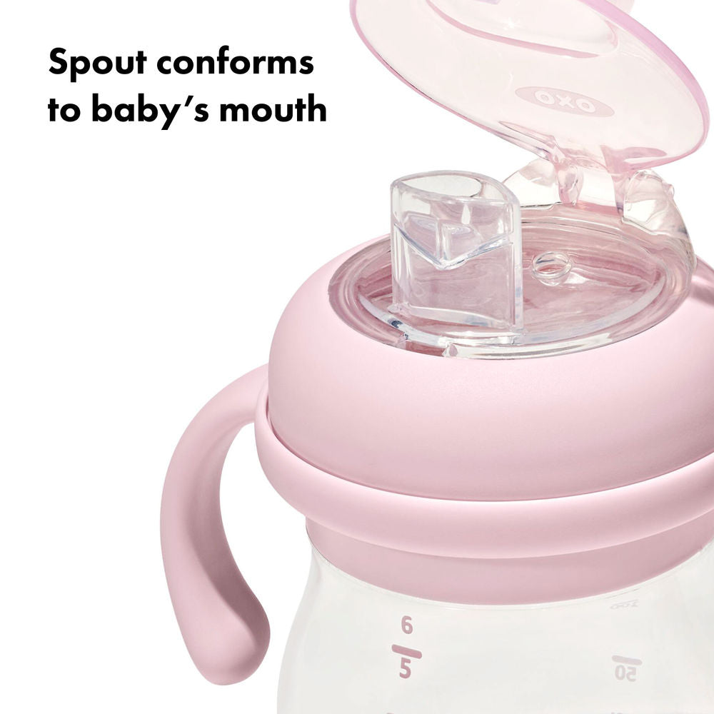 OXO Tot Grow Soft Spout Sippy Cup with Removable Handles, 6oz (5 Colours) - Pupsik Singapore