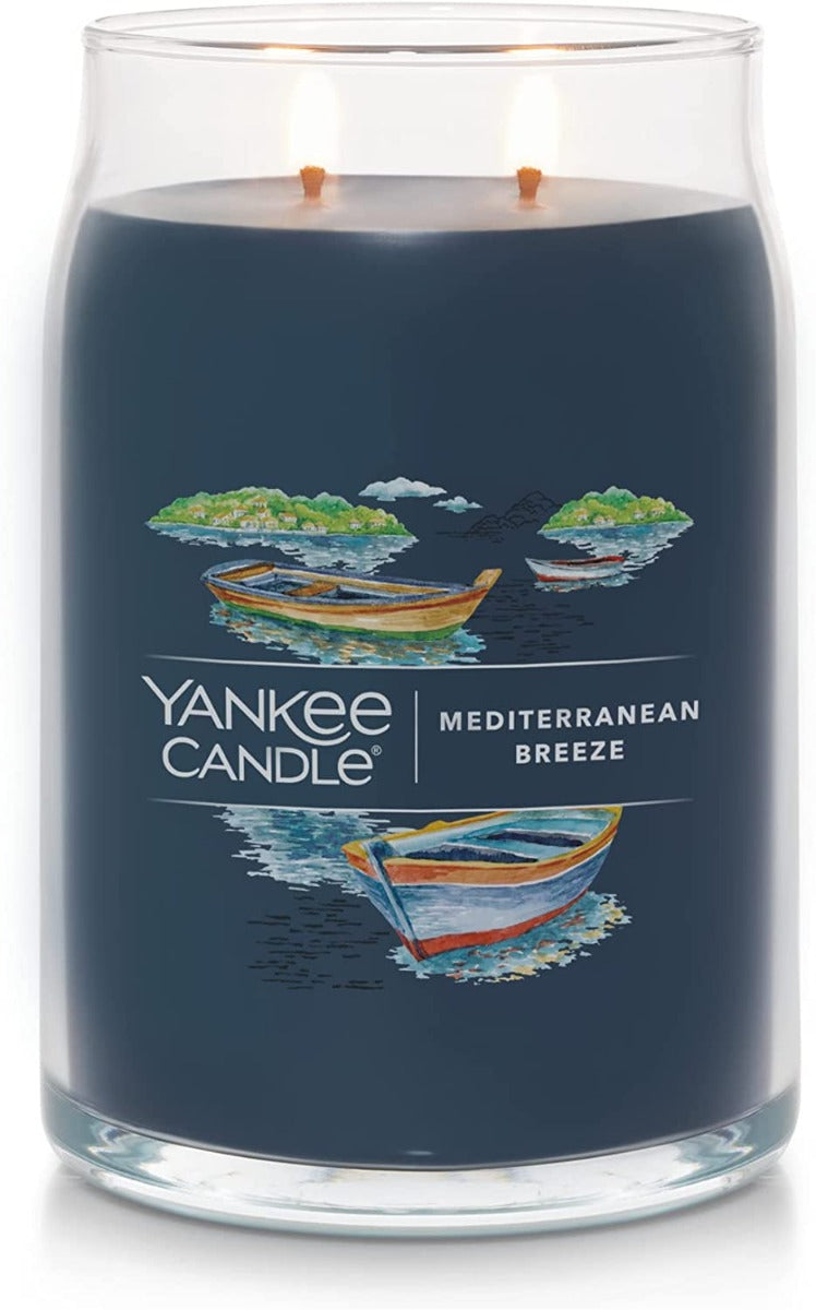 Yankee Candle Signature Large Jar Candle, 2-wicks (20oz) - Mediterranean Breeze
