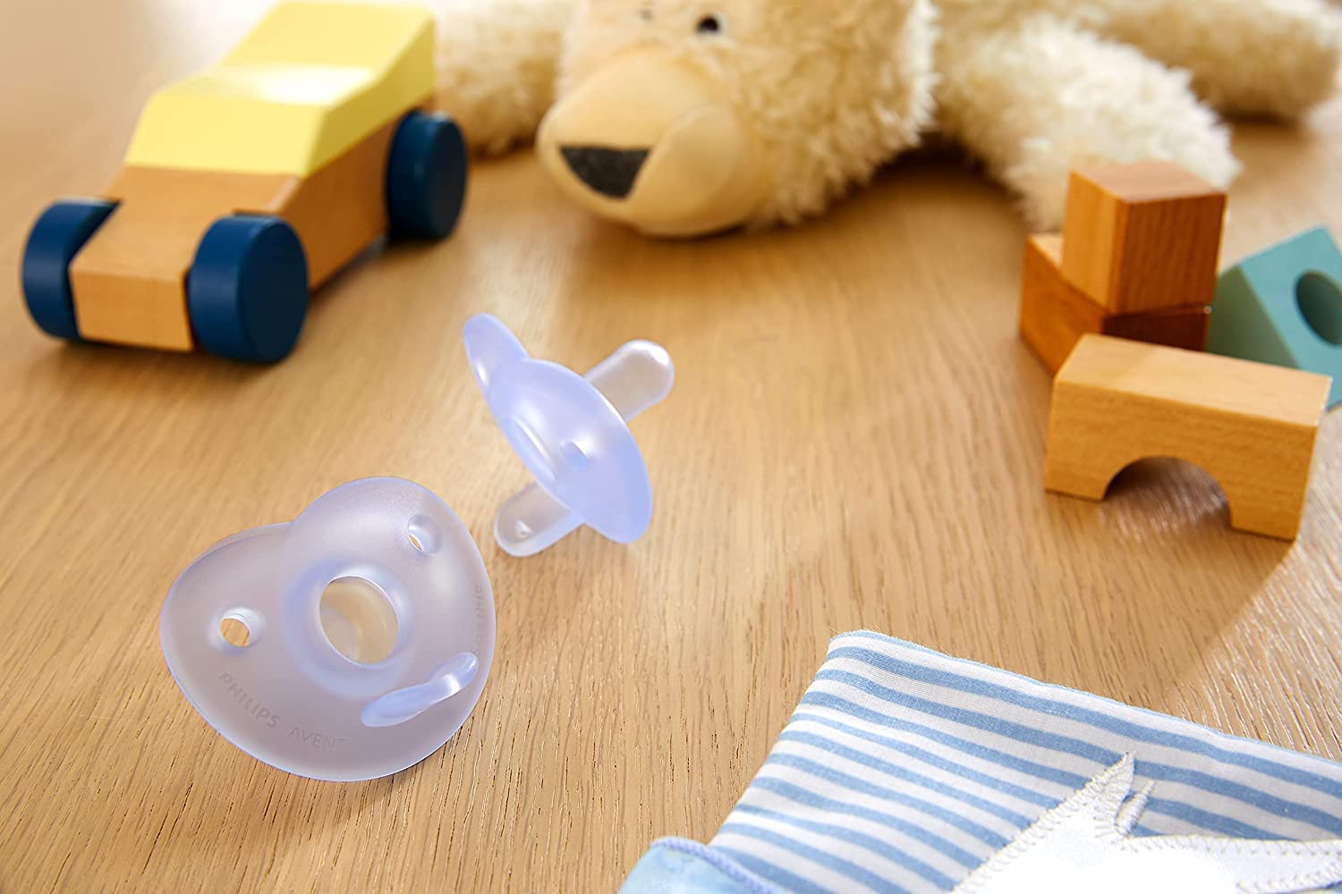 Philips Avent Soothie Heart Pacifier, 2pk - Blue (2 Sizes)