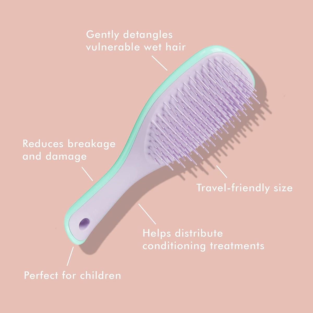 Tangle Teezer The Ultimate Detangler Mini Hairbrush, Straight & Curly (11 Colors) - Pupsik Singapore