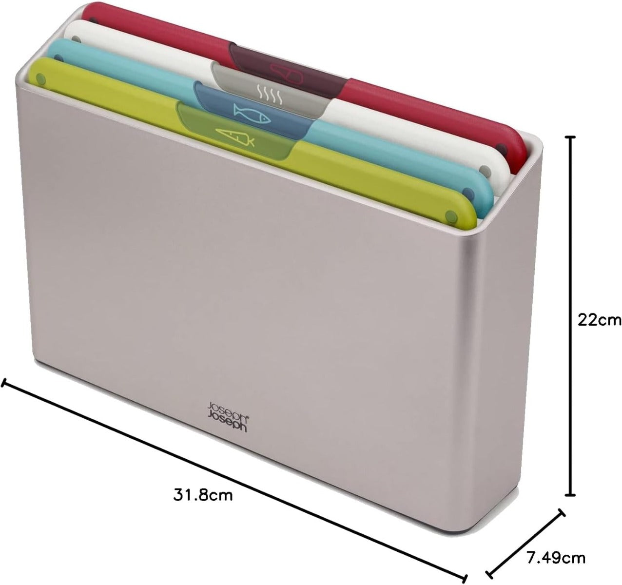 Joseph Joseph Folio Icon 4-piece Chopping Board, Regular - Multicolor