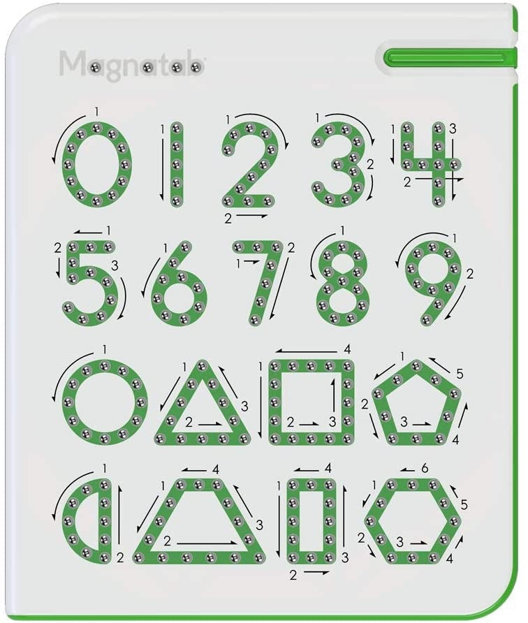 PlayMonster Numbers & Shapes Magnatab Writing Toy
